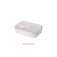 thumbnail image 4 of Fiambrera de paja de trigo, plástico PP, contenedores de almacenamiento para alimentos frescos, cajas de horno microondas Bento para viajes, Organizadores de utensilios de cocina Púrpura con Tenedor Toystoory HA065989-05, 4 of 6
