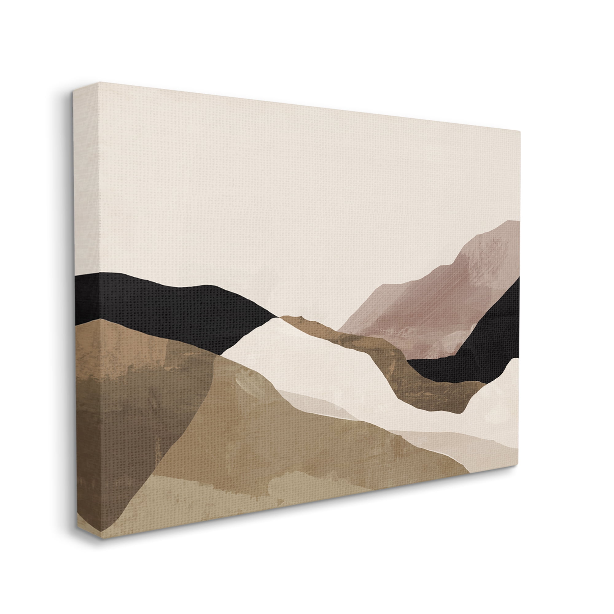 Stupell Industries Abstract Desert Dunes Collage Abstract Painting Gallery Wrapped Canvas Art Print Wall Art, 40 x 30