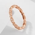 thumbnail image 3 of Shineofdiamond Art Deco Design Stacking Half Eternity Marquise Round Simulated Diamond CZ Wedding Band Ring 925 Sterling Silver Choose Yellow Gold/Silver/Rose Gold Color, 3 of 4
