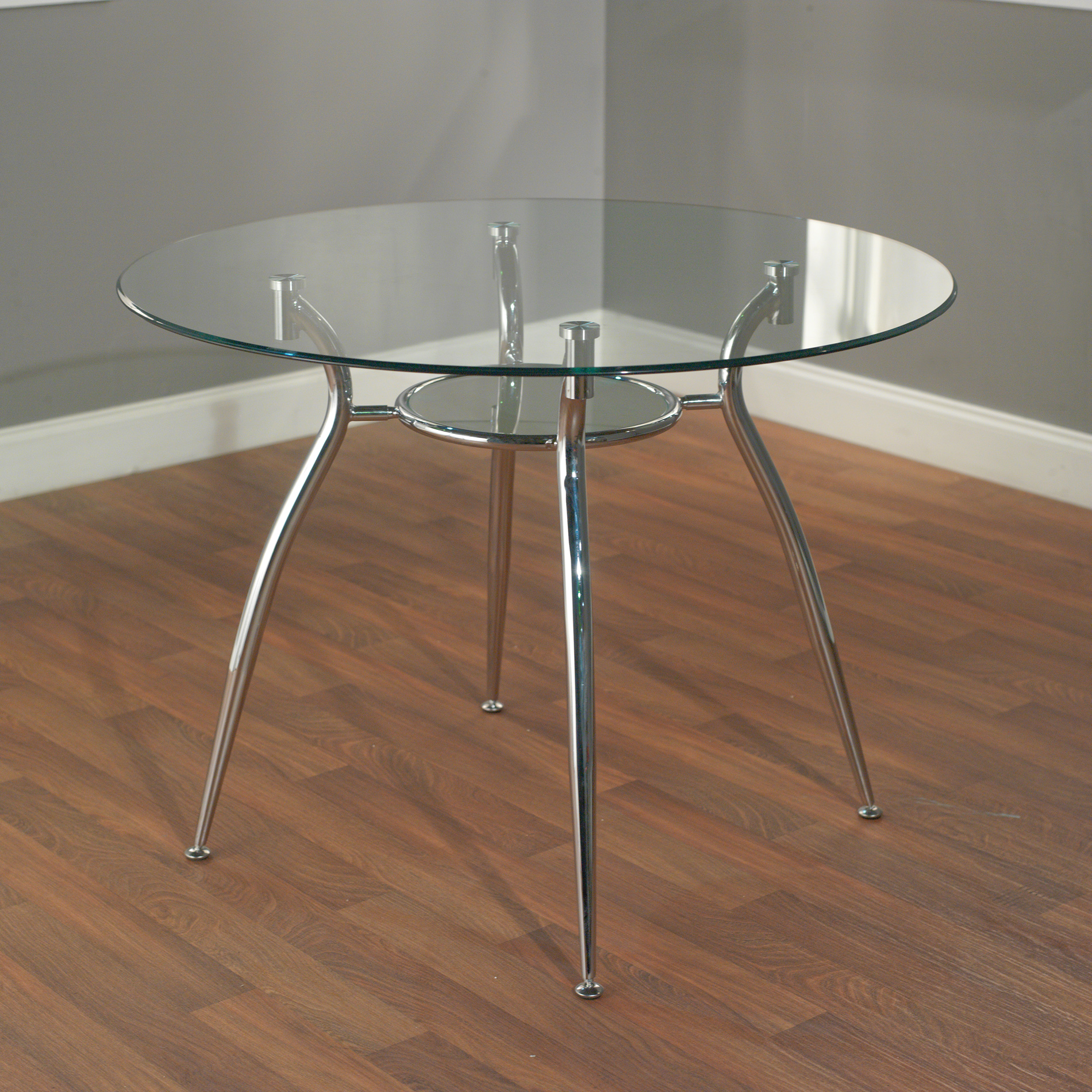 Itza 3 - Piece Dining Set, White & Silver
