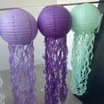 thumbnail image 6 of Markdown Clearance! Party Favors Home Decor up to 65% Off, Ocean Theme Decoration Party Jellyfish Paper Lantern Light Purple Kingtowag, 1*Jellyfish Paper Lantern Party Decorations, 6 of 8