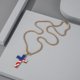 thumbnail image 4 of 1 collar con forma de cruz con la bandera estadounidense para mujer, colgante creativo para el cuello, decoración colgante de moda (dorado), 4 of 7