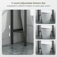 thumbnail image 3 of Canddidliike 3-Tier Over-The-Toilet Bathroom Spacesaver Storage Rack-Black, Bathroom Storage Cabinet, 3 of 6