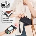 thumbnail image 4 of Wrangler Wristlet Wallet Women RFID Blocking Wallet, Card Cases & Money Organizers Large Capacity Bifold Clutch Wallets Ladies Female Card Cash Phone Wallets with ID Window, Black, 4 of 7