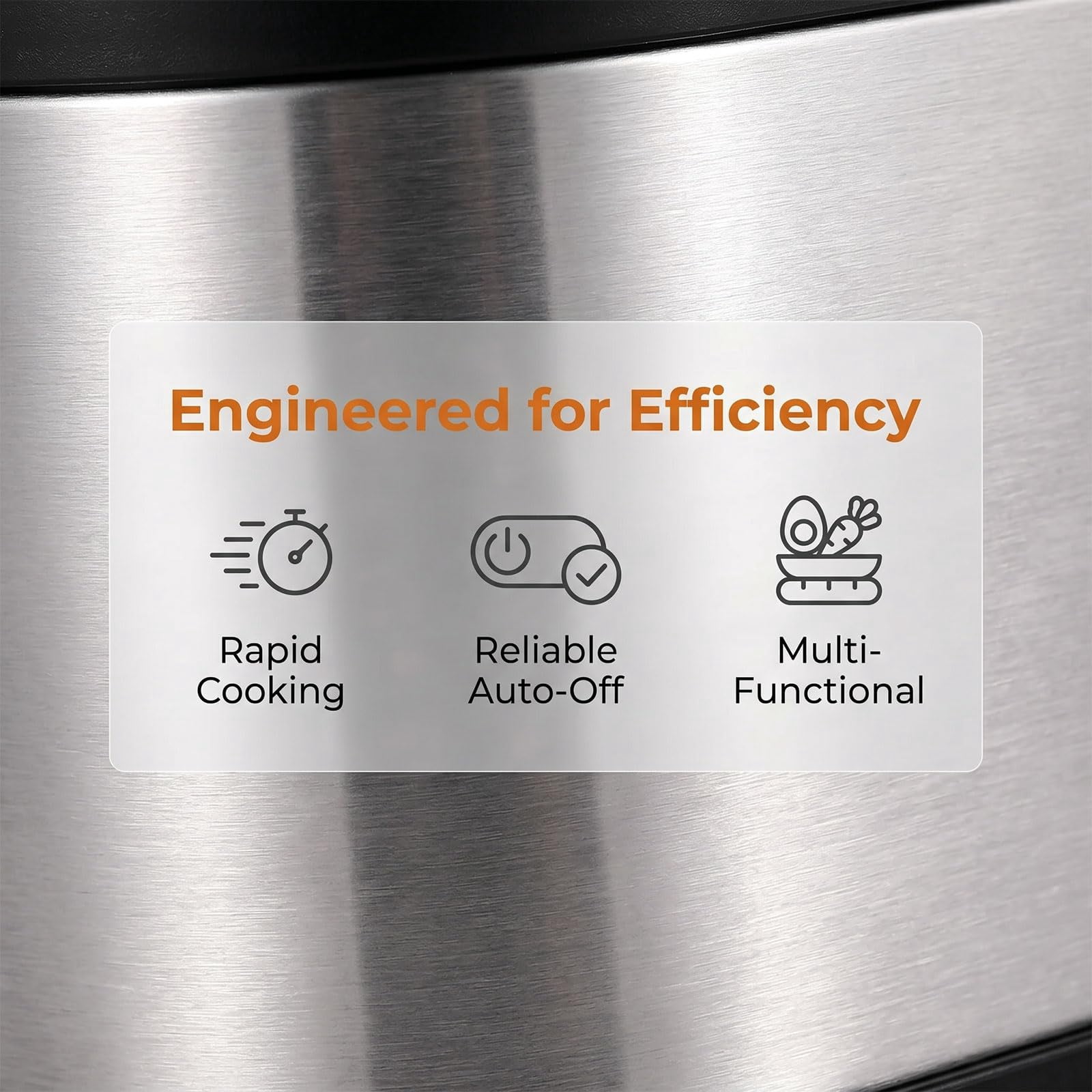 Multifunctional Egg Steamer with Clear Lid, 2026 Electric Stainless Steel Rapid Egg Cooker with 6-Egg Capacity for Soft, Medium & Hard Boiled Eggs