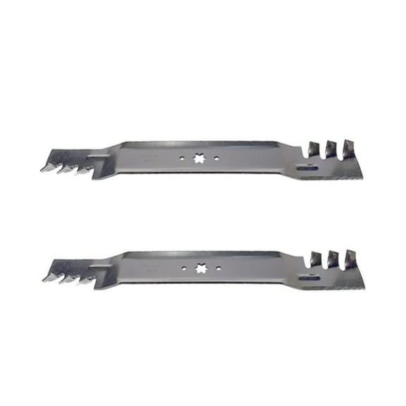 RAParts 46 1/4" 302-422 Toothed Mulch Lawn Mower Blade Set (2) Fits MTD / Fits Cub Cadet