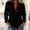 *Black, variant on ClodeEU Women's Linen Blend V Neck Long Sleeve Button Shirt ,Loose Fit Casual Blouse Blue,Womens Plus L