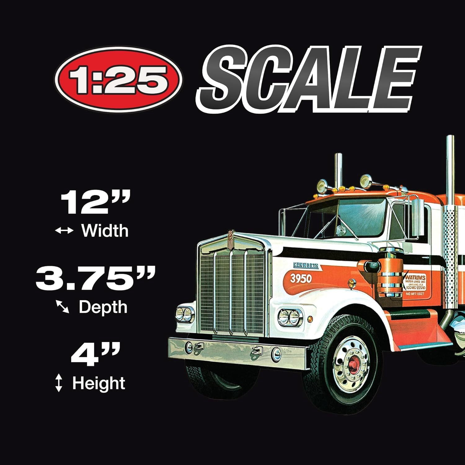 AMT Kenworth W925 Conventional 1/25 Scale Model Kit