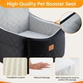 thumbnail image 4 of Asiento de coche para perros FurFrolic, asiento elevador de espuma viscoelástica de 35 libras, 4 of 7