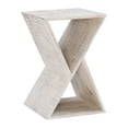 thumbnail image 4 of Powell Bellwood Triangle Indoor Accent Side Table, 23.62" Tall, Whitewash, 4 of 14