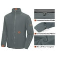thumbnail image 2 of Little Donkey Andy Men's 3 in 1 Winter Ski Jacket Warm Fleece Liner Jacket Waterproof Windproof Snow Coat & Detachable Hood Grey/Grey S, 2 of 7