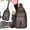 Brown-Free Size, variant on Tgbvmt Canvas Sling Bag Crossbody Backpack Casual Rucksack Men Travel Storage Bag Adjustable Strap Back Panel Multi Layer Storage Daily Carry Gear Hike Cycle Walk Commute Gym Outdoor Trip Gift Pick