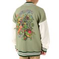 thumbnail image 3 of Teenage Mutant Ninja Turtles Boys Green Varsity Jacket, 3 of 4