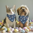 thumbnail image 2 of Dog Bandana 2 Pack,Dark Blue Princess Fairy Forest Pattern Bandanas for Dogs,Cat Bandana,Small/ Large Dog Bandana 2 Size,Dog Bandanas, 2 of 6