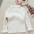 thumbnail image 3 of StSilkitty Ruffle Mock Neck Sweaters for Girls Long Sleeve Pullover Tops Fall Winter Lightweight Casual Fashion Outfits, 3 of 6