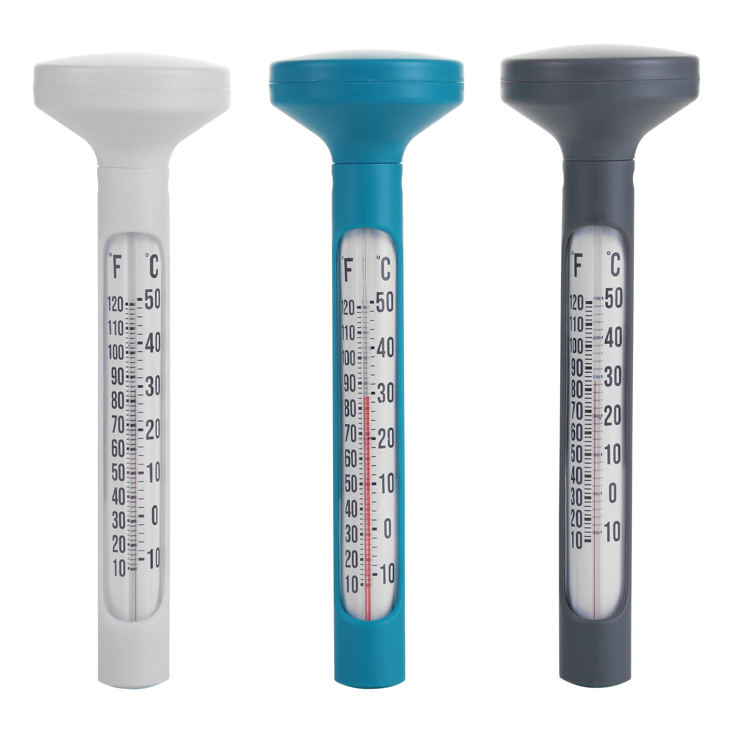 Mainstays Floating Pool Thermometer - Teal Sachet, Flannel Grey and White