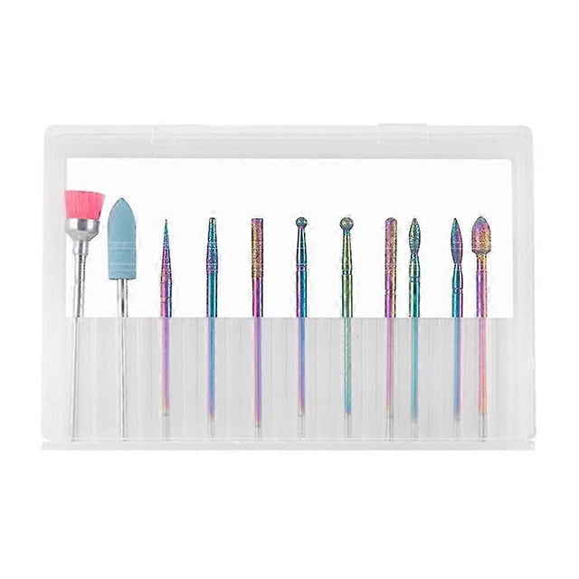 2026 Diamond Drill Bits Manicure Kit, Universal 3_32-inch Attachments for Manicure Pedicure, Tungsten Carbide Professional Set with Portable Storage
