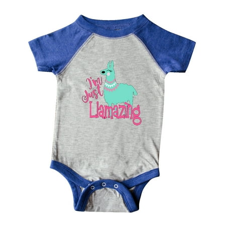 

Inktastic I m Just Llamazing Cute Llama Gift Baby Boy or Baby Girl Bodysuit