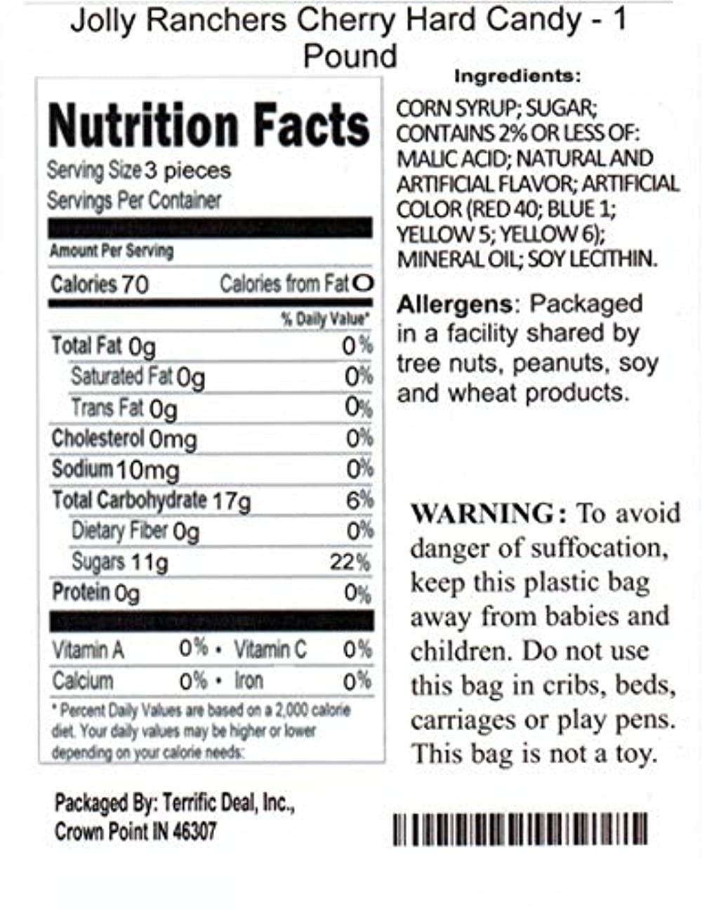 Buy Jolly Ranchers Cherry Hard Candy 1 Pound Online at Lowest Price in Ubuy Nepal. 847576065