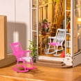 thumbnail image 4 of Mini Rocking Chair Toys Pink Plastic 5Pcs 3.93X2.95X1.57in, 4 of 9