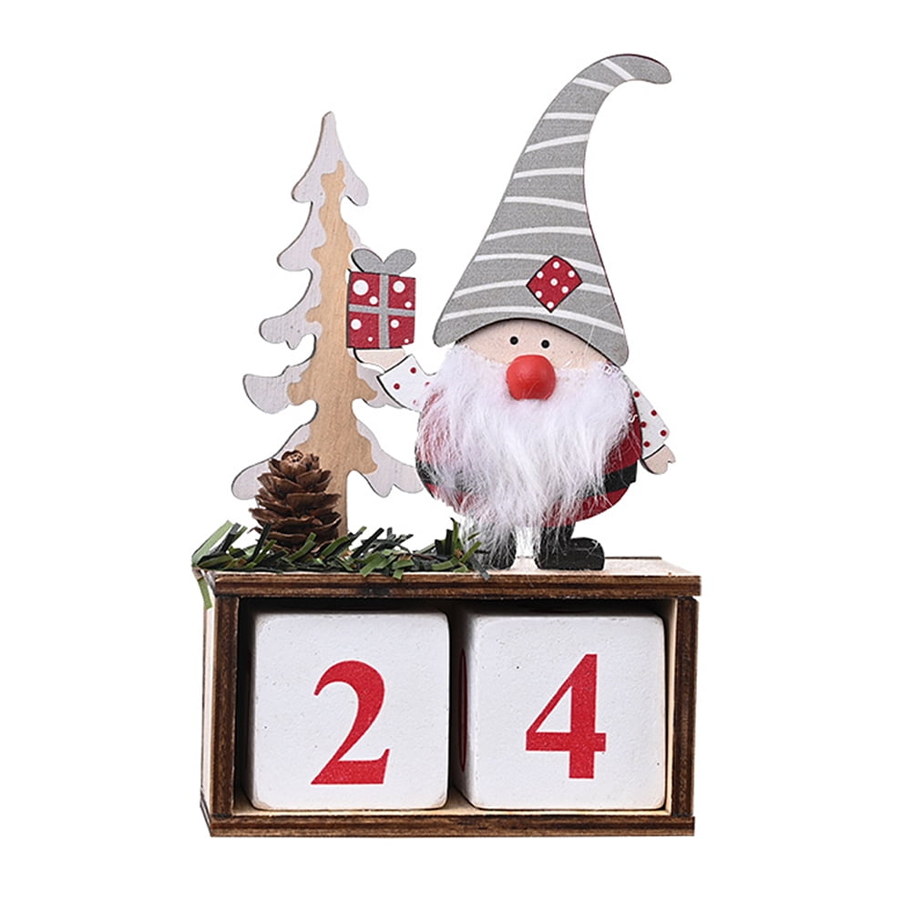 Santa Claus Calendar Xmas Ornaments DIY Decoration for Home 2020