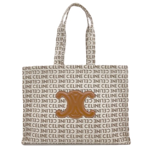 Pre-Owned Celine Cabas Thais Large Triomphe Tote Bag, Canvas, Women's CELINE