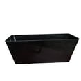 thumbnail image 4 of Bamboo Blooms 16" Rectangular Black Bamboo Fiber Planter with Self-Watering, 4 of 15