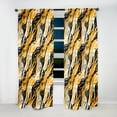 thumbnail image 2 of Designart "Yellow And Black Painterly Cheetah Print" Animal Print Blackout Curtain Single Panel, 2 of 4