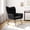 Gray, variant on Skandiquip Nursery Rocking Chair, 440 Lbs Weight Capacity, Deep Padded Cotton Seat, Upholstered Glider Rocker with High Backrest, Anti-Tip Safety Design, Ideal for Bedroom Living Room, White