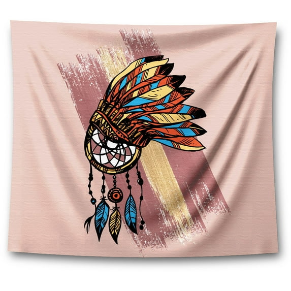 Awkward Styles Dreamcatcher Tapestry Wall Hanging Tribal Headdress Home Office Decor Colorful Pattern