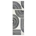 thumbnail image 4 of GlowSol 2'x6' Hallway Runner Rug Indoor Modern Geometric Stripes Print Non Slip Bedroom Runners for Laundry Kitchen, Black, 4 of 7