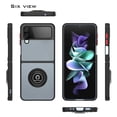 thumbnail image 6 of CoverON For Samsung Galaxy Z Flip 4 Case, Clear Back Ring Holder Kickstand Phone Cover, Black, 6 of 7