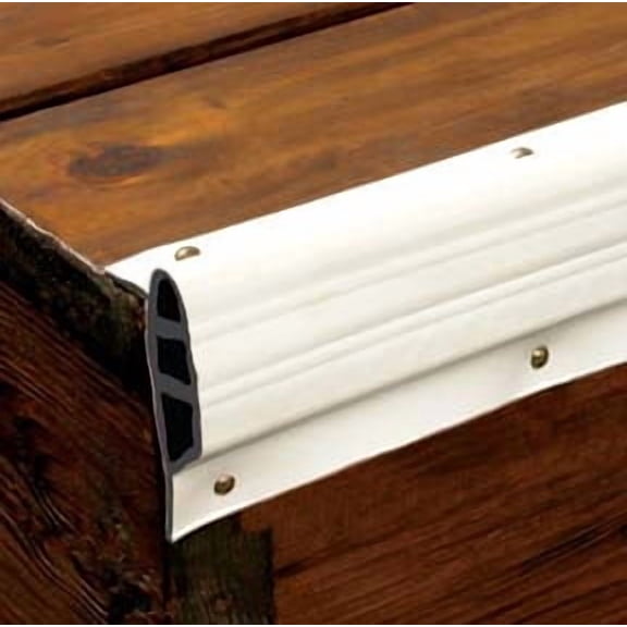 Taylor Made 46096 White Medium Double 10' Coil Molded Vinyl Dock Edging