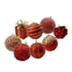 thumbnail image 4 of Adornos de bolas navideñas, adornos colgantes, manualidades de bricolaje, decoración de árbol para fiesta Rojo 8 piezas, 4 of 9