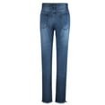 thumbnail image 6 of Brglopf Capri Jeans for Women Stretch High Waisted Distressed Denim Capris Ripped Skinny Cropped Pants with Pockets, 6 of 6