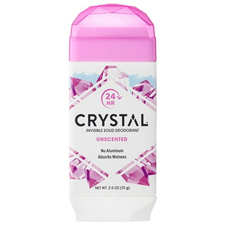 Crystal Invisible Solid Sitck Unscented Crystal Body Deodorant, 2.5 oz, 2 Pack