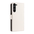 thumbnail image 5 of Crossbody Wallet Case for Samsung Galaxy S22, Credit Card Slots Elegant PU Leather Magnetic Closure Shoulder Strap Purse Phone Case Flip Kickstand Full Body Protection Cover for Women Girls, White, 5 of 13