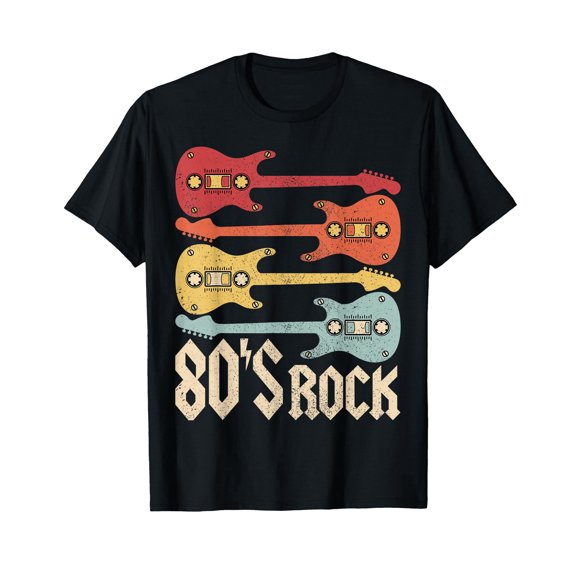 80s Rock Band Guitar Cassette Tape 1980s Vintage 80s Costume T-Shirt