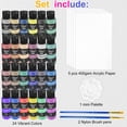 thumbnail image 2 of Art Acrylic Paint Set, 24 Colors 2fl oz 59ml Bottles for Artists, Students, Beginners, and Adults on Canvas, Rocks, Wood, Fabric and Ceramic, Non Toxic Paint, 2 of 8