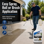 Black Diamond Stoneworks Concrete Sealer – Penetrating Water Repellent Sealer for Driveways, Patios, Pavers, Brick, Grout & Masonry – Indoor & Outdoor Protection (32oz)