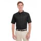 thumbnail image 1 of Camiseta de sarga de manga corta 100 % algodón Foundation para hombre con Teflon™ NEGRO 6XL harriton M582, 1 of 1