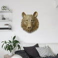 thumbnail image 6 of Esquirla Polyresin Animal Head Wall Statue Plaque Wall Mounted Decorative Wall Ornament Wall Figurine for Farmhouse Decor Multipurpose Bear, 6 of 8