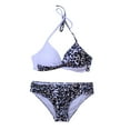 thumbnail image 4 of Aayomet Maillots de Bain pour Femmes 2024 Pack Rigide Maillots de Bain Assortis à Rayures Ensemble Tankinis (Blanc, m), 4 of 5
