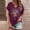 Purple, variant on Graphic Tees for Women T Shirt for Everyday Wear with Small V-Neck and Floral Print Top Casual Women's Fashion Tee for Spring Summer Easy Styling with Jeans or Skirts Black XXL