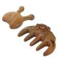 thumbnail image 4 of Scalp Massage Comb, Y Shape Nose Scraper Sandalwood Lightweight Multifunctional Compact Size  For Stress And Fatigue Relief, 4 of 8