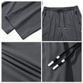 thumbnail image 6 of Mens Hiking Pants Joggers Lightweight Breathable Quick Dry Outdoor Fishing Athletic Work Pants with Zipper Pockets Dark Gray S, 6 of 8