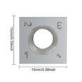 thumbnail image 2 of Wood Turning Alloy Insert Replacement Portable Milling Inserts Woodworking Tool Carpenter Replacing Parts 15x15x2.5mm, 2 of 8