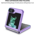 thumbnail image 2 of for Samsung Galaxy Flip5 Case, [Snug Touch Matte ] Military Grade Shockproof Protective Phone Case with Kickstand for Samsung Galaxy Flip 5 LTT Purple, 2 of 18