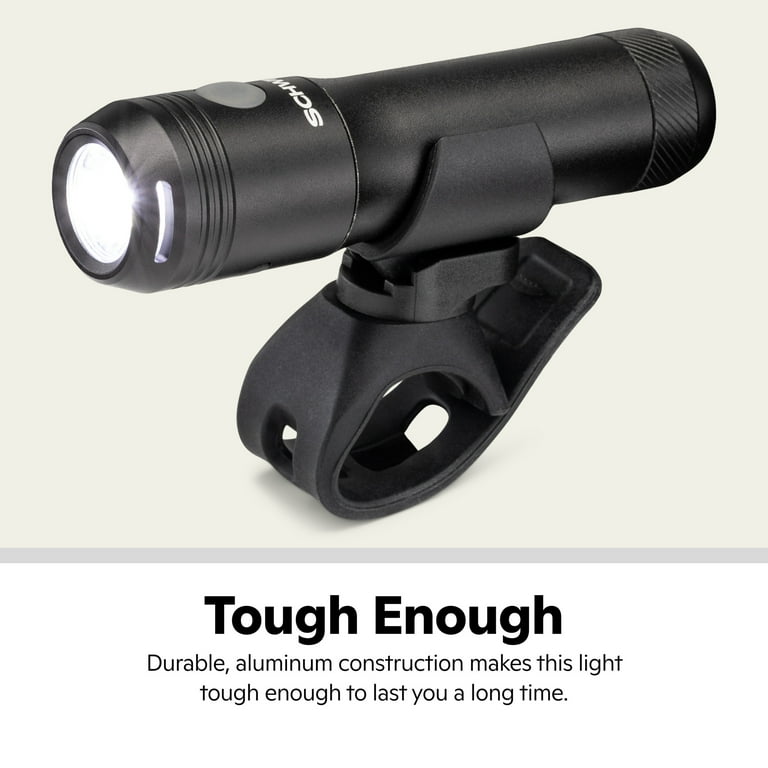 Schwinn USB Rechargeable Light Set, 500 Lumens, Black