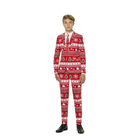 OppoSuits Teen Boys Winter Wonderland Christmas Suit